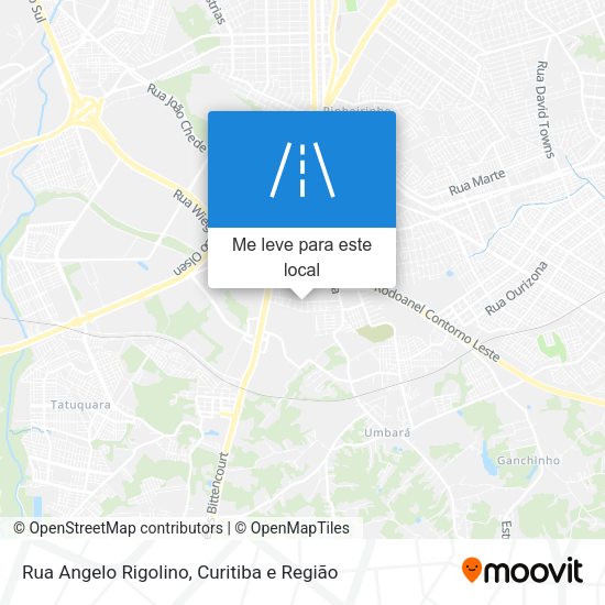 Rua Angelo Rigolino mapa
