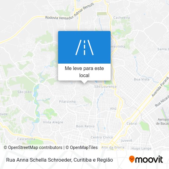 Rua Anna Schella Schroeder mapa
