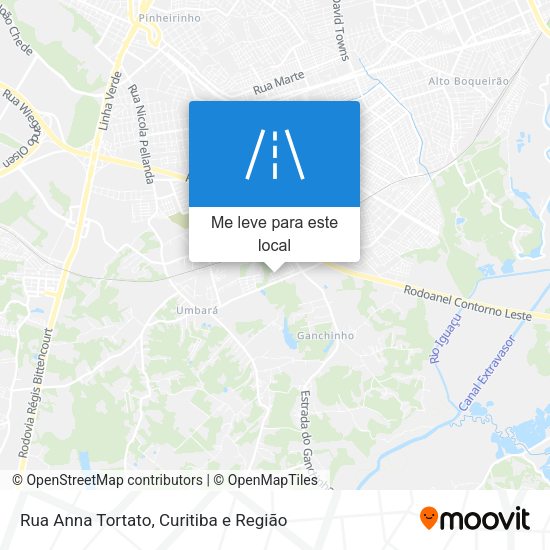 Rua Anna Tortato mapa