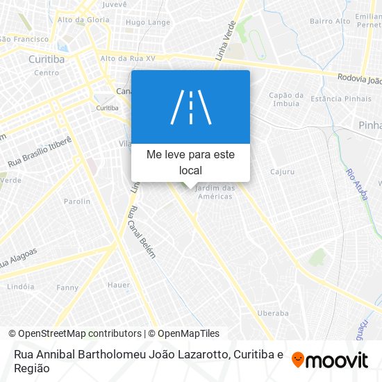 Rua Annibal Bartholomeu João Lazarotto mapa