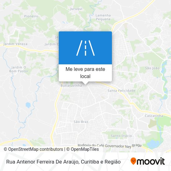 Rua Antenor Ferreira De Araújo mapa