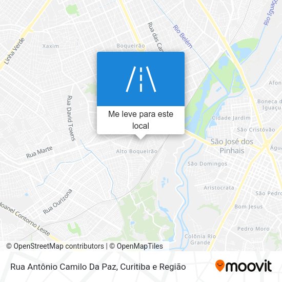 Rua Antônio Camilo Da Paz mapa