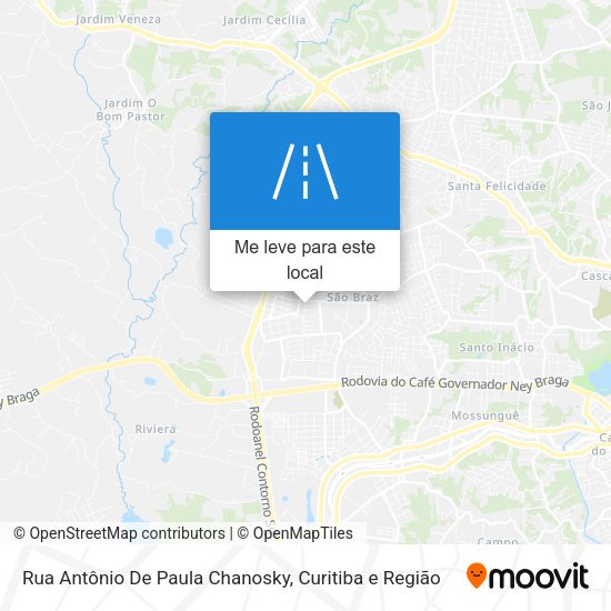 Rua Antônio De Paula Chanosky mapa