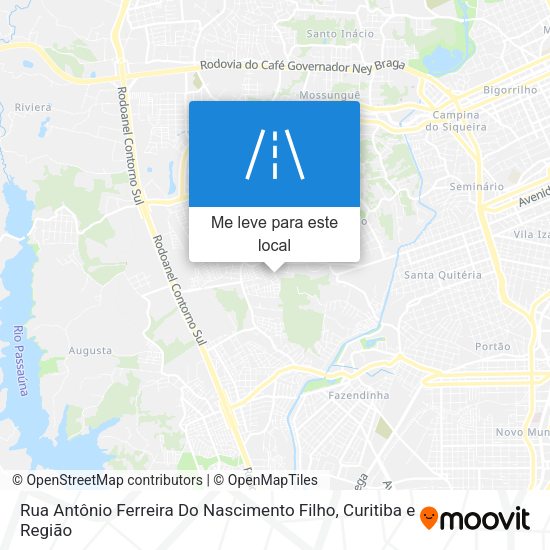 Rua Antônio Ferreira Do Nascimento Filho mapa
