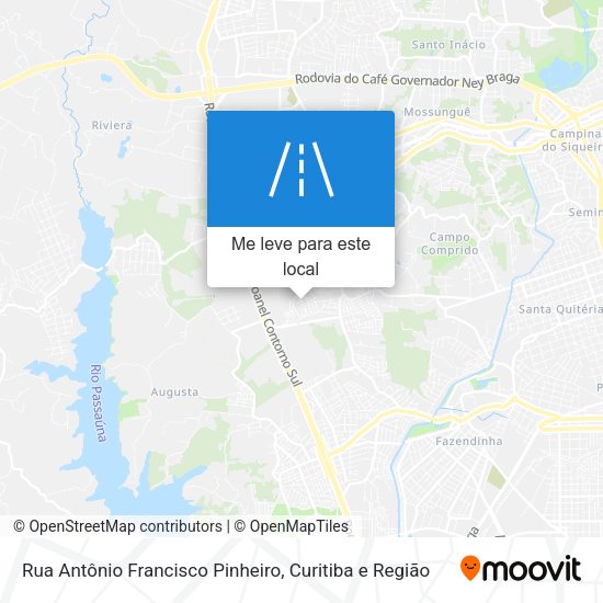 Rua Antônio Francisco Pinheiro mapa