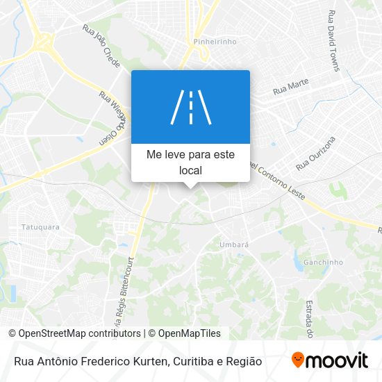 Rua Antônio Frederico Kurten mapa