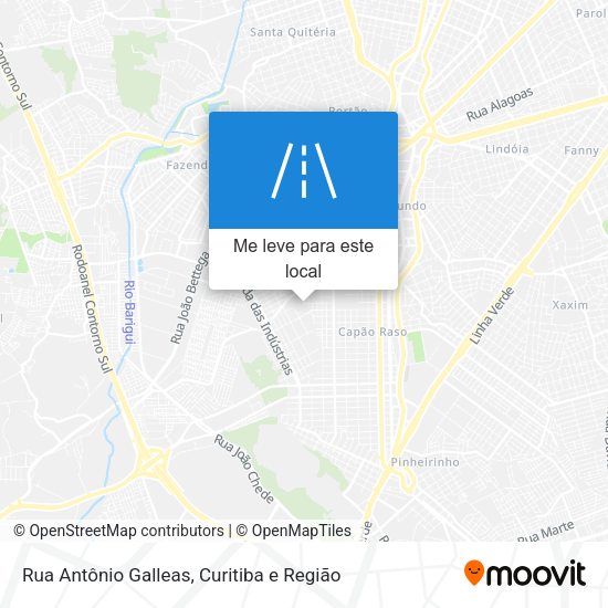 Rua Antônio Galleas mapa