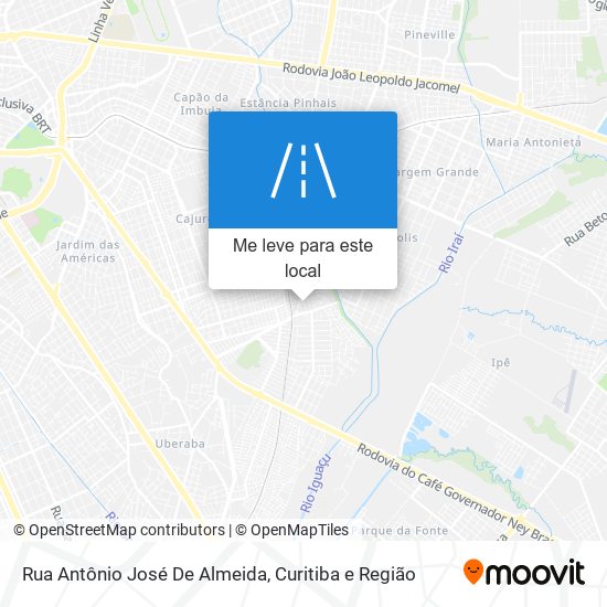 Rua Antônio José De Almeida mapa