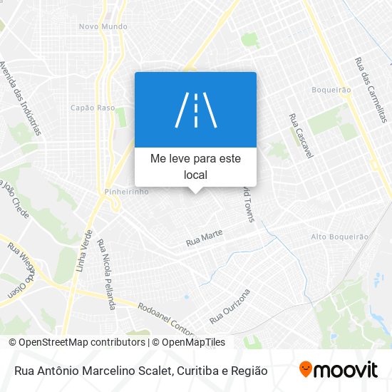 Rua Antônio Marcelino Scalet mapa