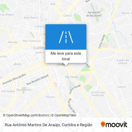 Rua Antônio Martins De Araújo mapa