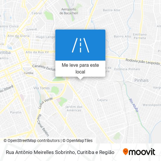 Rua Antônio Meirelles Sobrinho mapa