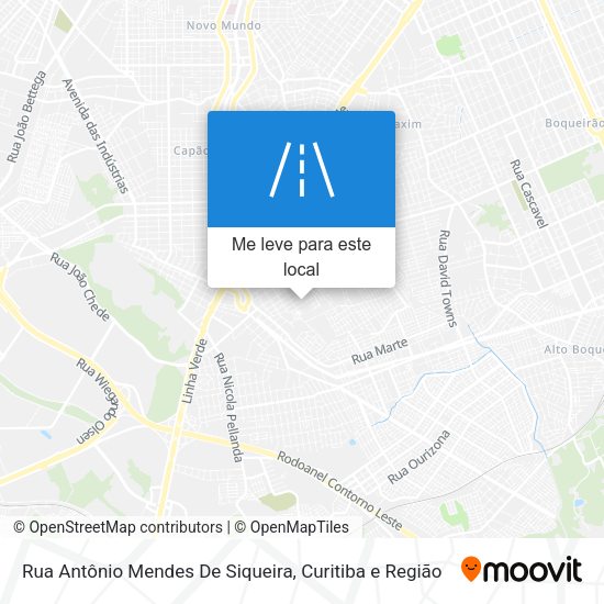 Rua Antônio Mendes De Siqueira mapa