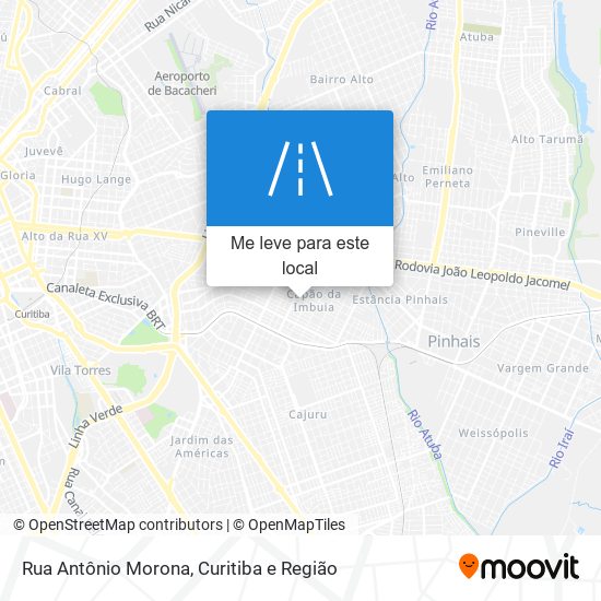 Rua Antônio Morona mapa