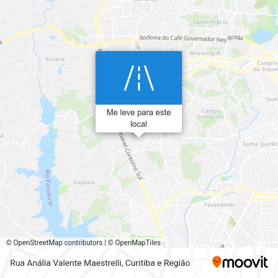 Rua Anália Valente Maestrelli mapa
