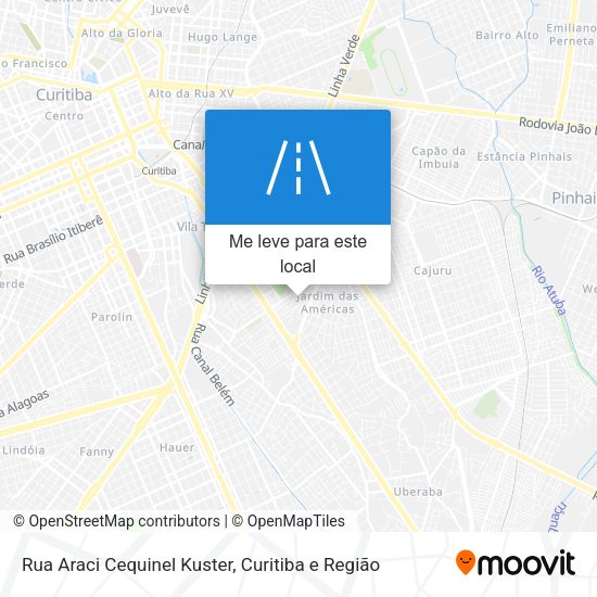 Rua Araci Cequinel Kuster mapa