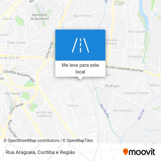 Rua Araguaia mapa