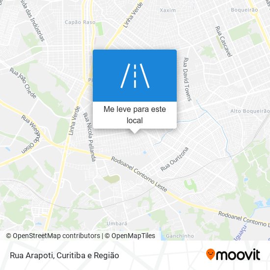 Rua Arapoti mapa