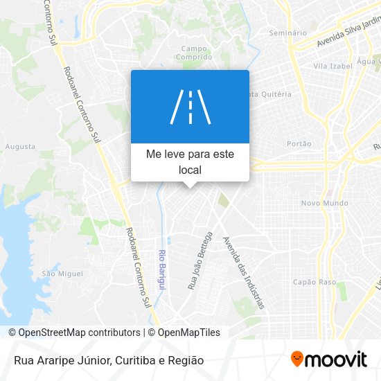 Rua Araripe Júnior mapa