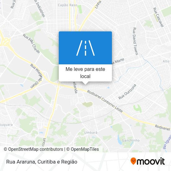 Rua Araruna mapa