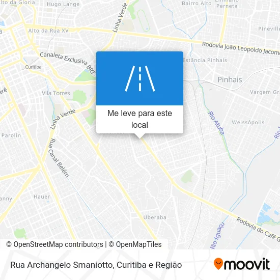 Rua Archangelo Smaniotto mapa