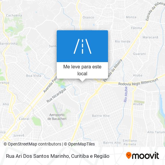 Rua Ari Dos Santos Marinho mapa