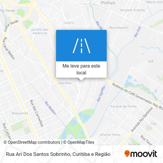Rua Ari Dos Santos Sobrinho mapa
