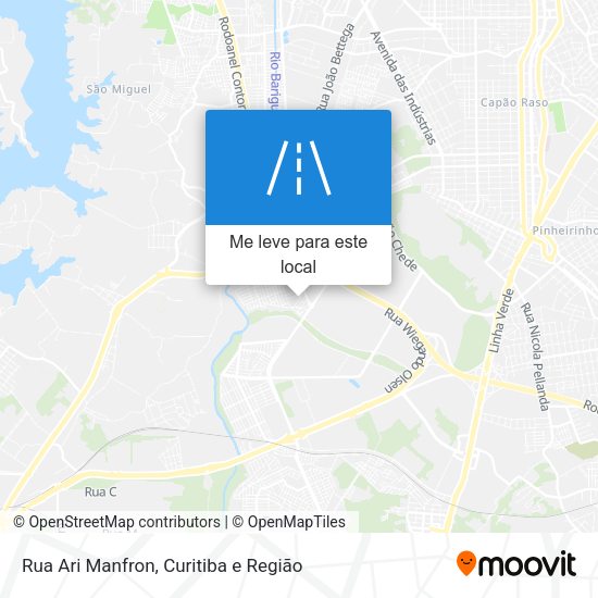 Rua Ari Manfron mapa