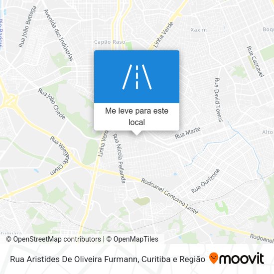 Rua Aristides De Oliveira Furmann mapa