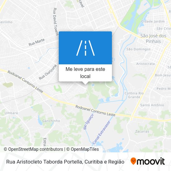 Rua Aristocleto Taborda Portella mapa