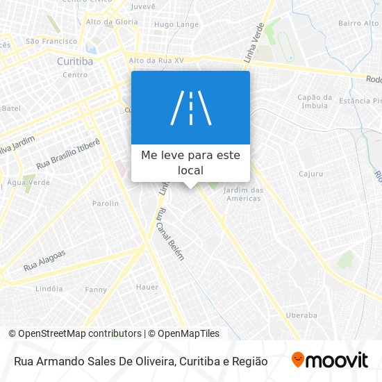 Rua Armando Sales De Oliveira mapa