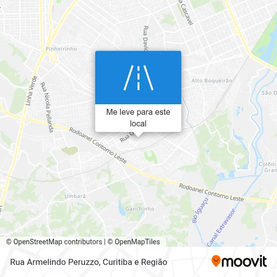 Rua Armelindo Peruzzo mapa