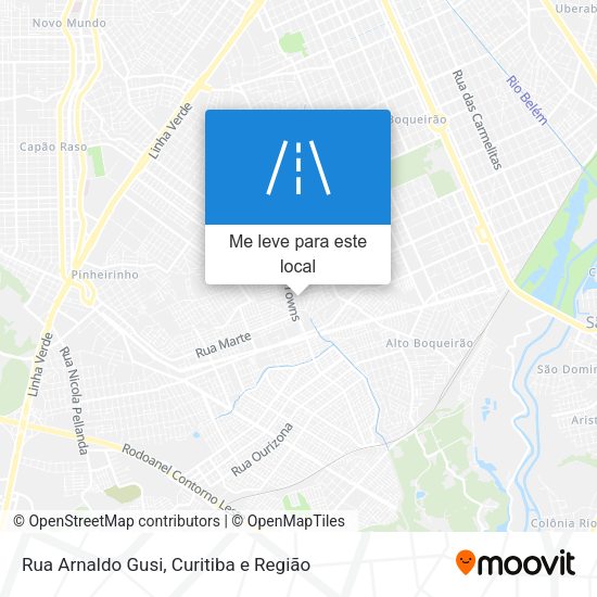 Rua Arnaldo Gusi mapa