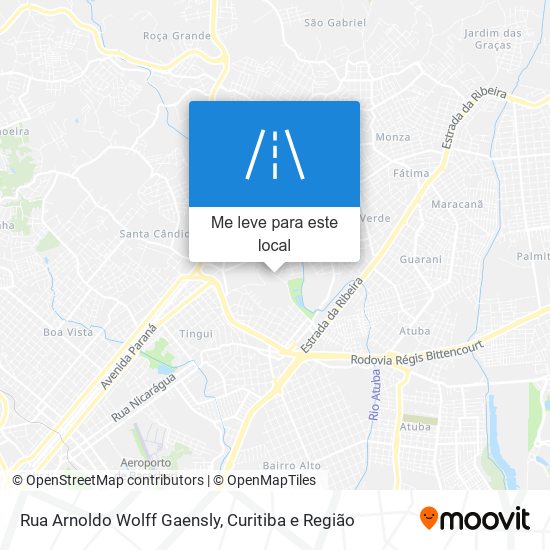 Rua Arnoldo Wolff Gaensly mapa