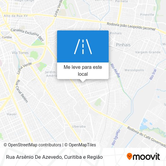 Rua Arsênio De Azevedo mapa