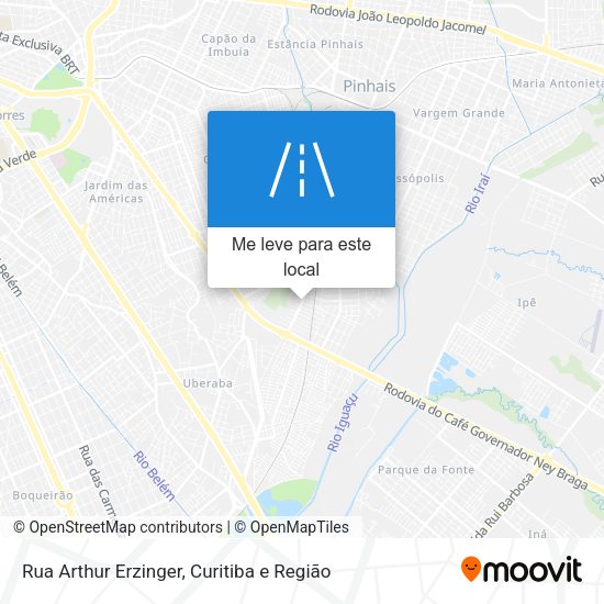 Rua Arthur Erzinger mapa