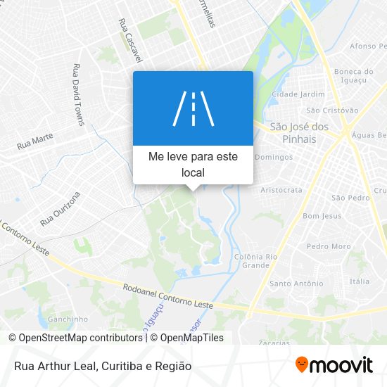 Rua Arthur Leal mapa