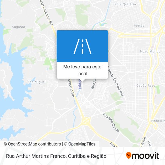 Rua Arthur Martins Franco mapa