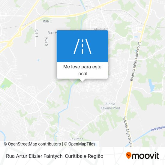 Rua Artur Elizier Faintych mapa
