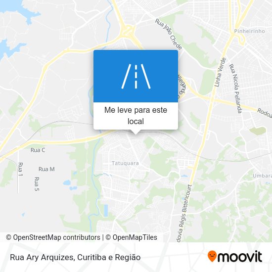 Rua Ary Arquizes mapa