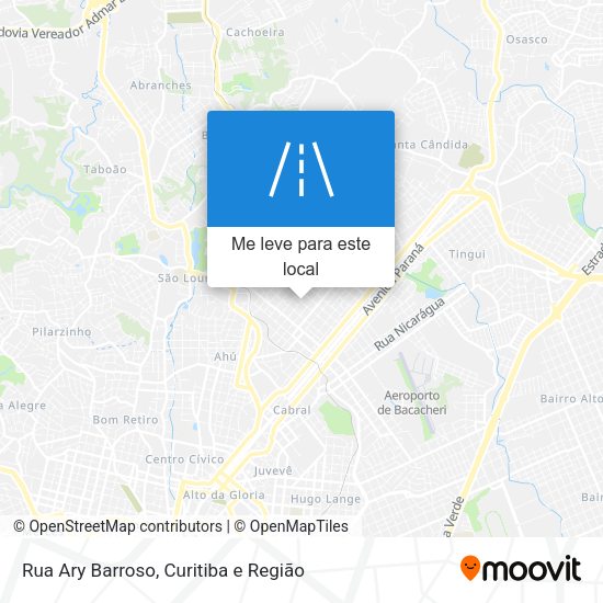 Rua Ary Barroso mapa