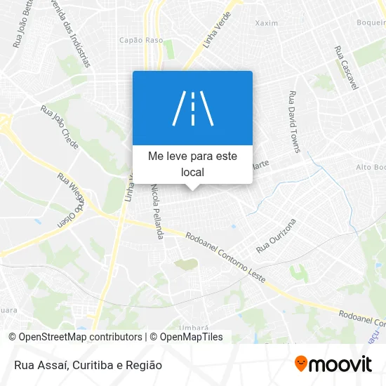 Rua Assaí mapa