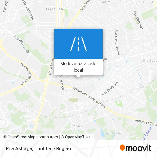 Rua Astorga mapa