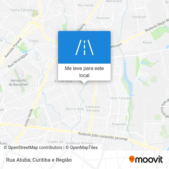 Rua Atuba mapa