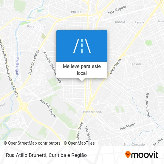 Rua Atílio Brunetti mapa