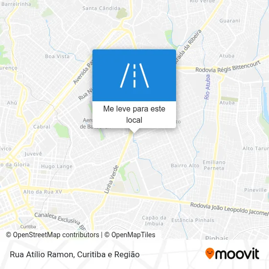 Rua Atílio Ramon mapa