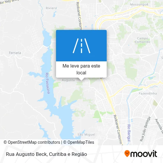 Rua Augusto Beck mapa