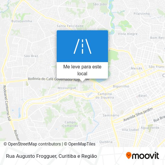 Rua Augusto Frogguer mapa