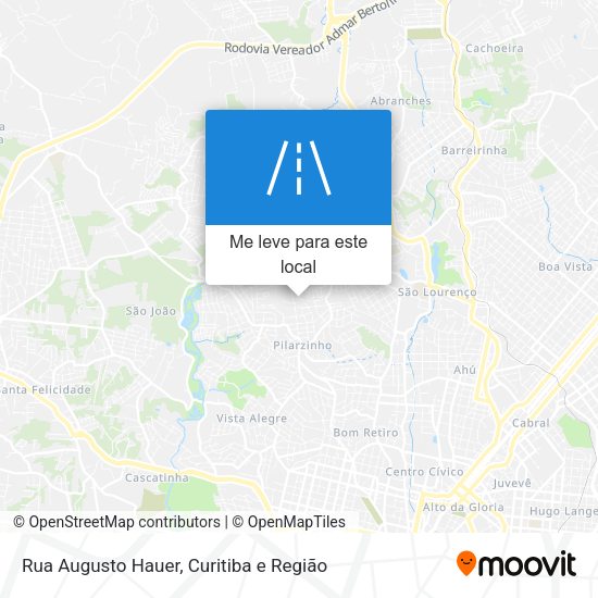 Rua Augusto Hauer mapa