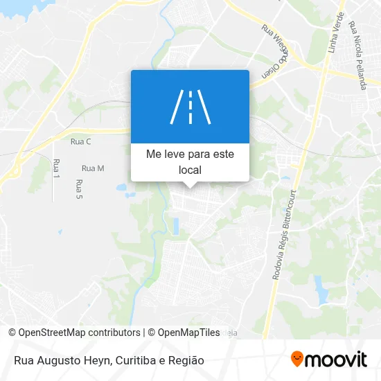 Rua Augusto Heyn mapa