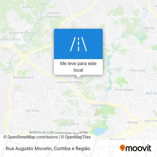 Rua Augusto Mocelin mapa